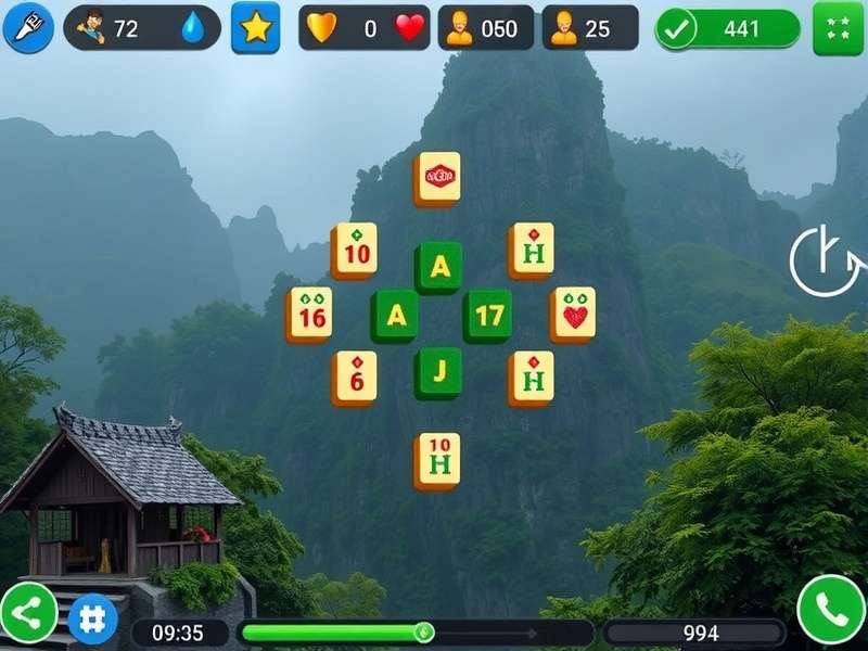 Mahjong Malayali Gameplay Screen